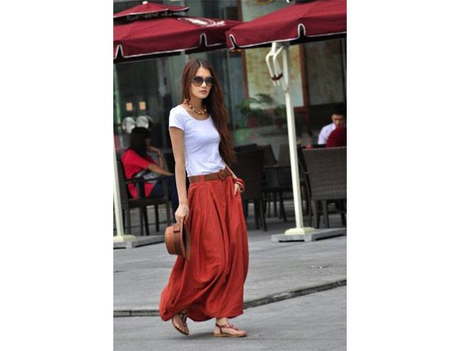 Break the myth and embrace maxi skirts