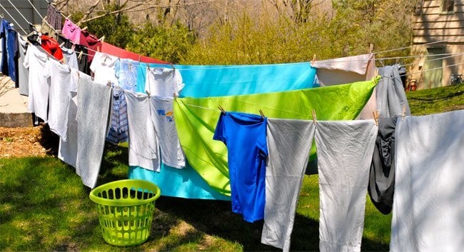 Clothes Air Dry in the Shade