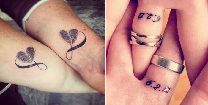 Couple Tattoos With Dates