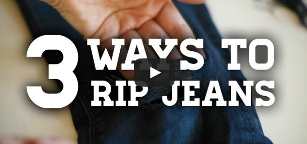 Ways to Rip your Old Jeans - DIY