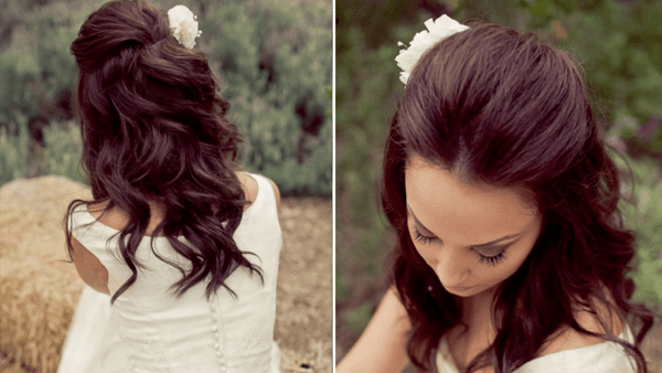 Half Up Half Down Wedding Hairstyles