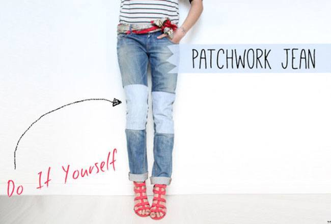 Patch work jeans