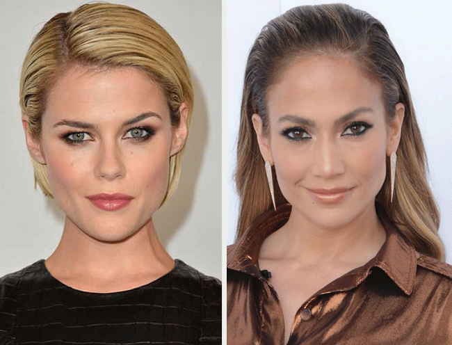 Slicked Back Hairdo