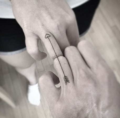 Unique Finger Tattoo For Couples