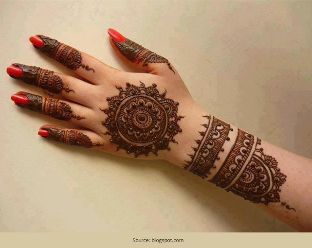 50 Trending Bangle Mehndi Design Ideas For Hands  ShaadiWish