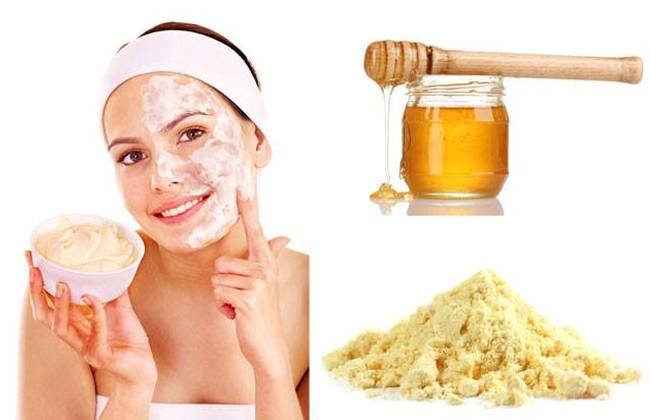 Besan honey turmeric face pack