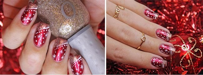 10 Atemberaubende Weihnachten Nail Art Designs, die Köpfe drehen können  