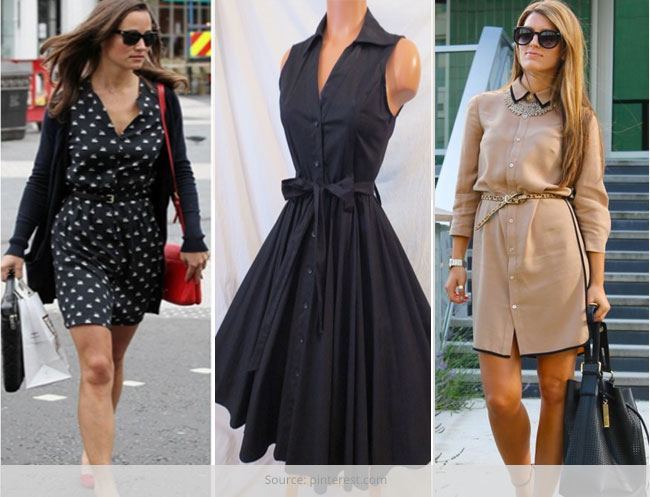 cool ways to style your shirt-dress