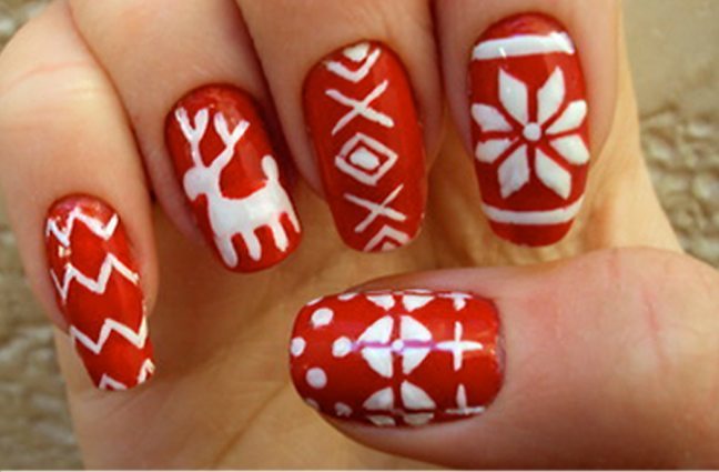 Creative Christmas Nail Designs