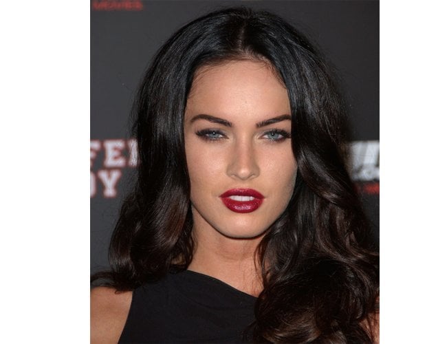 megan fox wine color lipstick