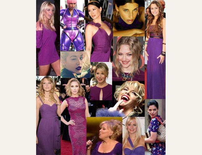 sagittarius celebs in purple