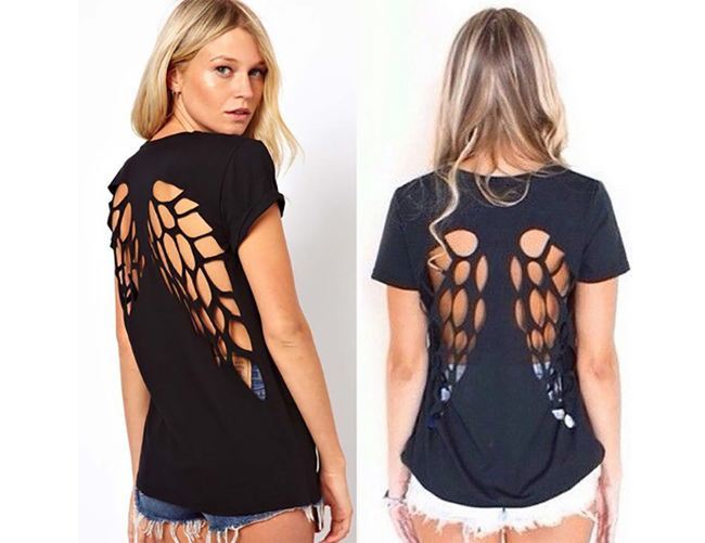 27 DIY T-Shirt Cutting Ideas To Try On Your Old Outfits For New Look