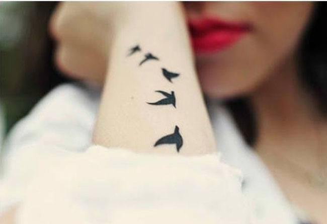 Womens Birds Tattoo Design