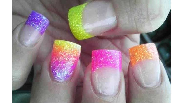 Colour Me Neon Nail Art