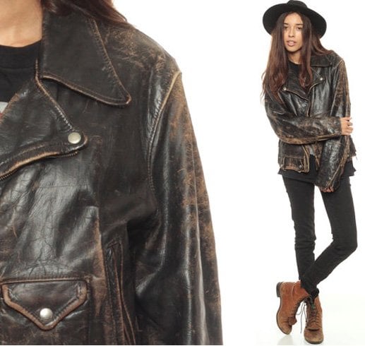 Distressed Leather Jackets