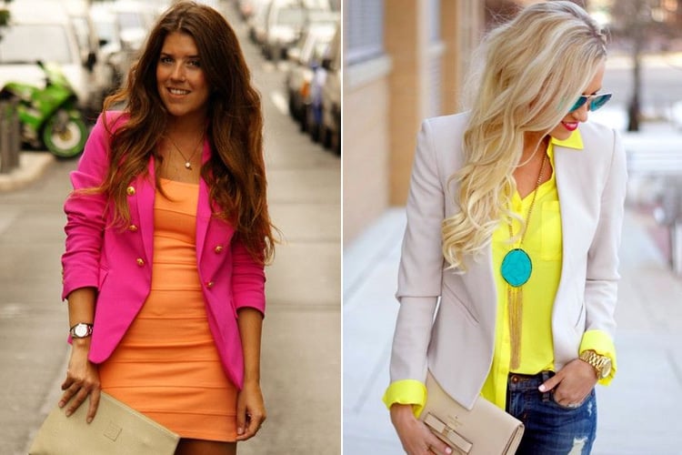 How To Wear Bright Coloured Blazers