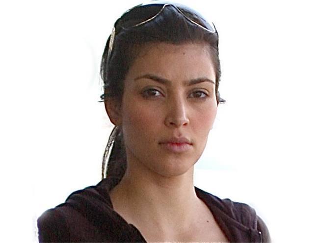 Kim Kardashian without makeup