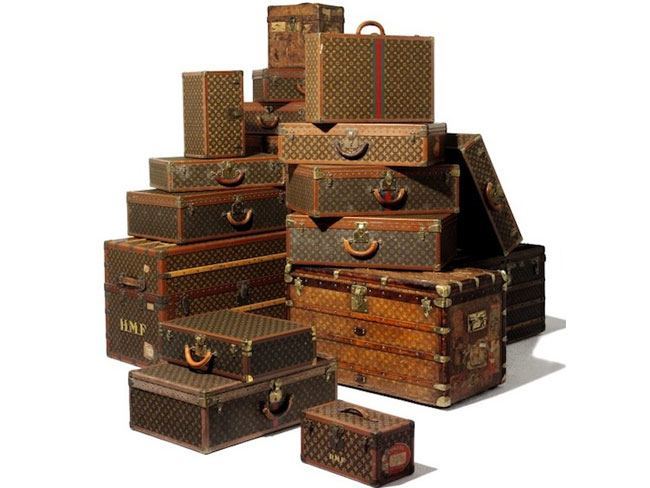 Louis Vuitton Leather Luggage Set