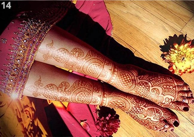 Marwari Mehndi feet