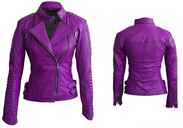 Purple Leather Jacket