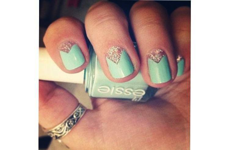 Triangle Nail Art Triangle Nail Art