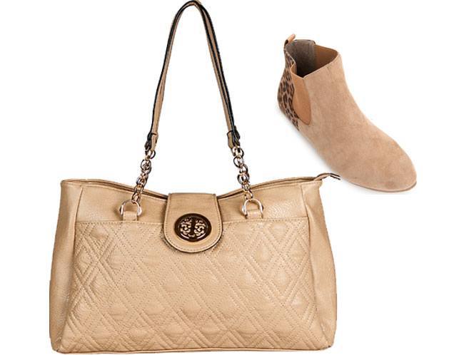 comfortable shoes and a chic bag