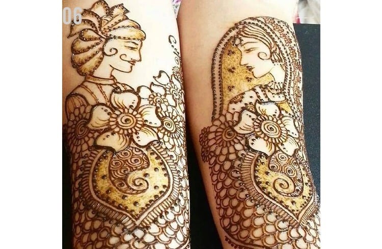 Dulha dulhan mehendi for bridal