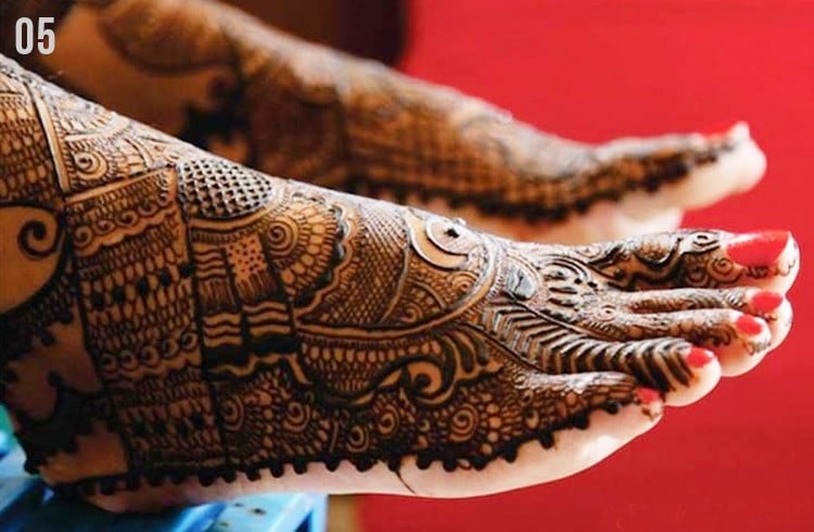 Marwari mehndi designs for feet