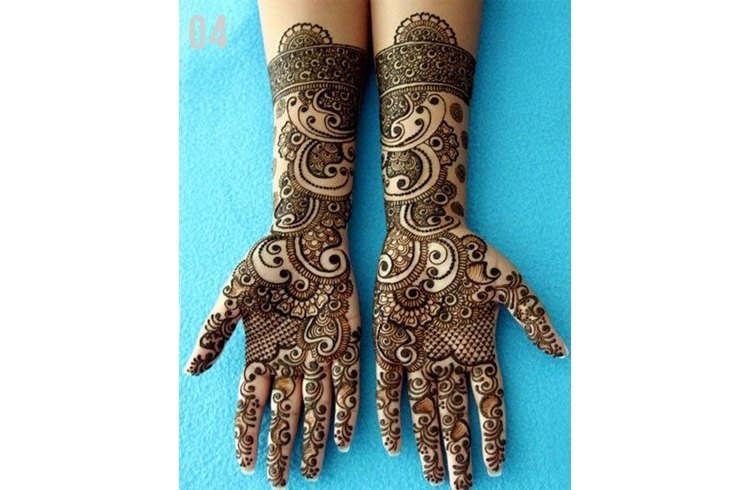 Marwari pattern mehndi designs