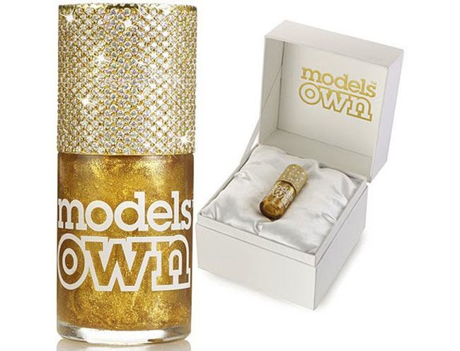 models own gold rush couture gold nail polish