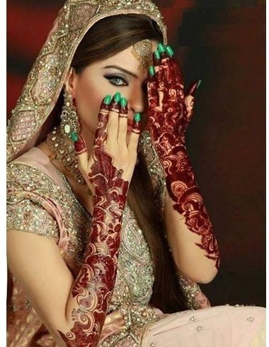 Pakistani bridal mehendi designs