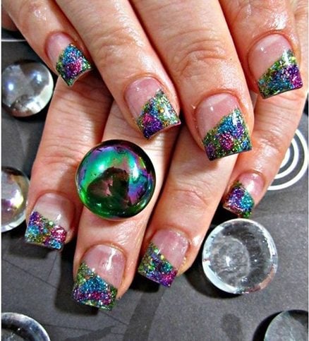 Peacock Design Nail Art Ideas