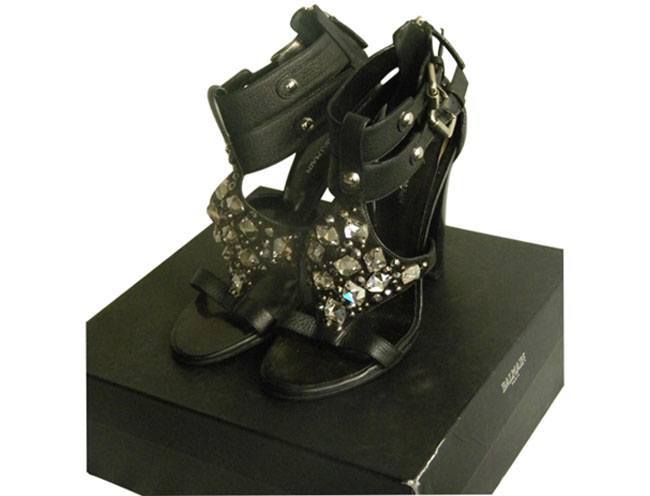 Balmain Sandals with Swarovski Jewels 