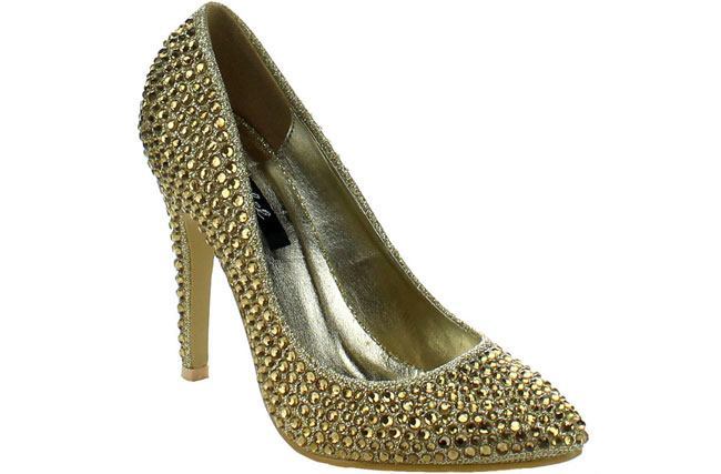 Bonnibel Women's 'Jewel-1' Rhinestone-studded Pumps