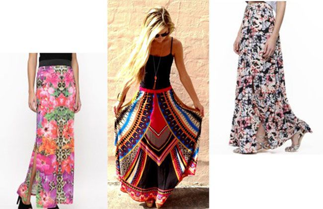 Colour blast skirts