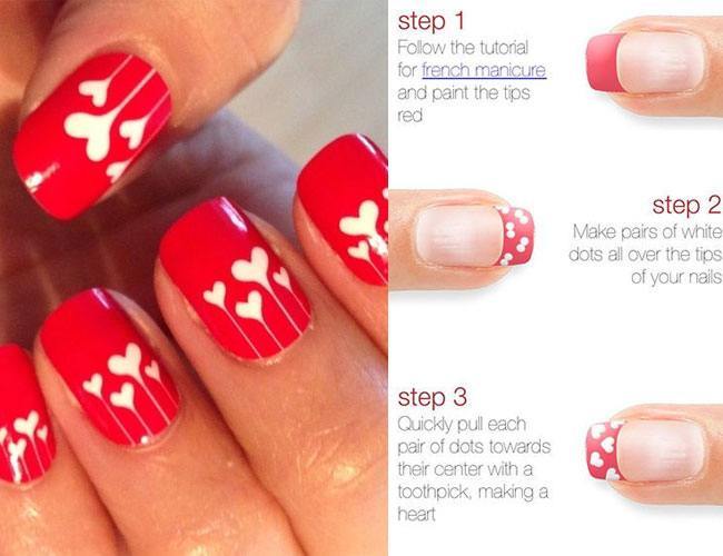 V-day nail art