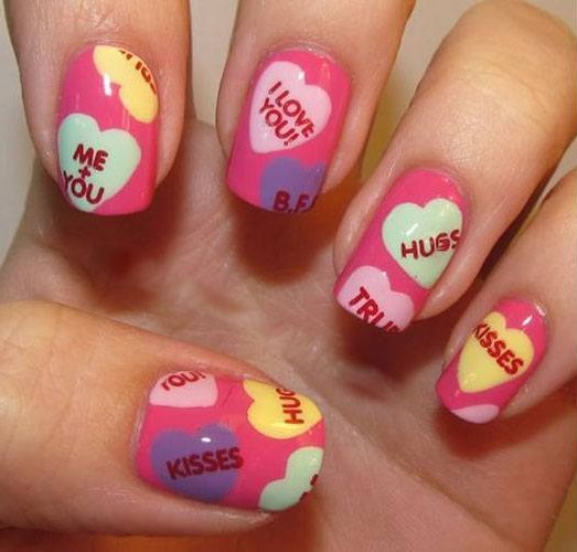 Valentines day nails