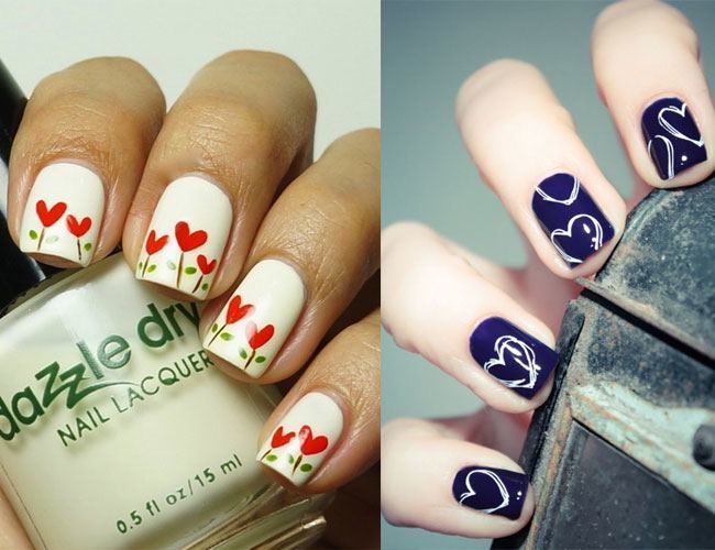 Valentines Day Nail Art Designs