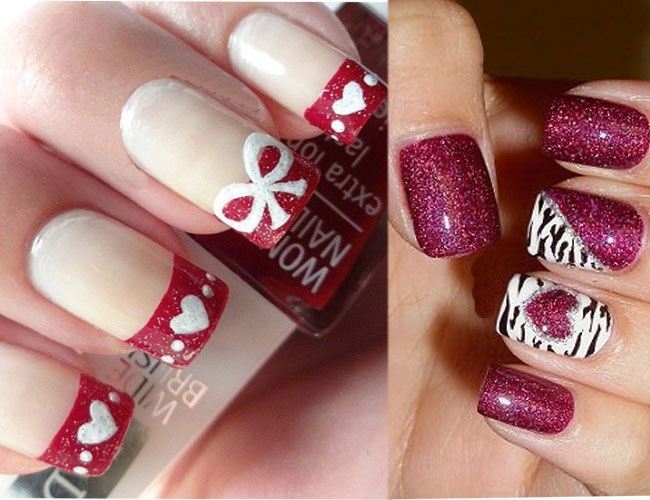 valentines day nail art