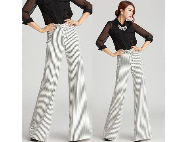 With classic pants