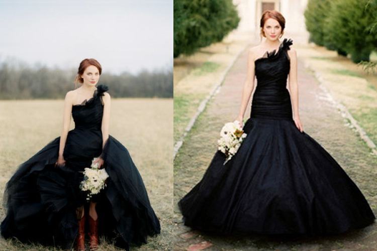 Black wedding dress