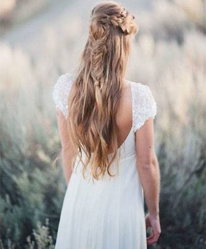 French braid hairstyle half up French braid hairstyle