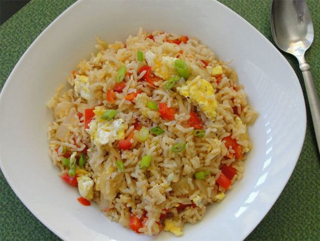 make egg fried rice
