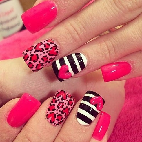 Nail art ideas for Valentines day