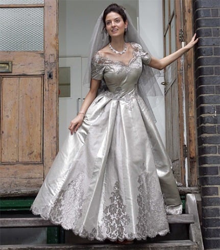 Platinum wedding dress