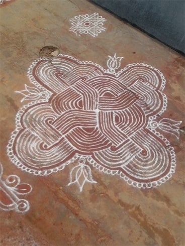 Pongal lines rangoli