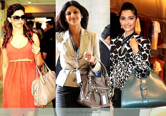 Actresses flaunting stylish handbags