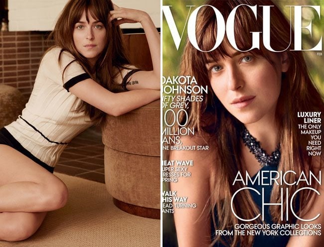 Dakota Johnson Vogue February 2015 cover