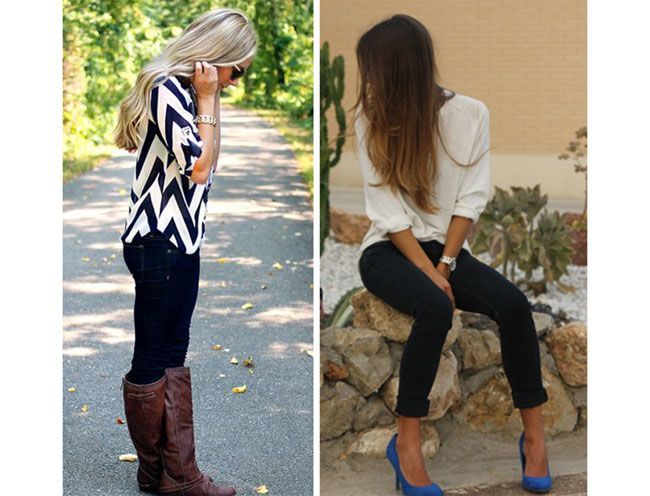 Dark pants jeans