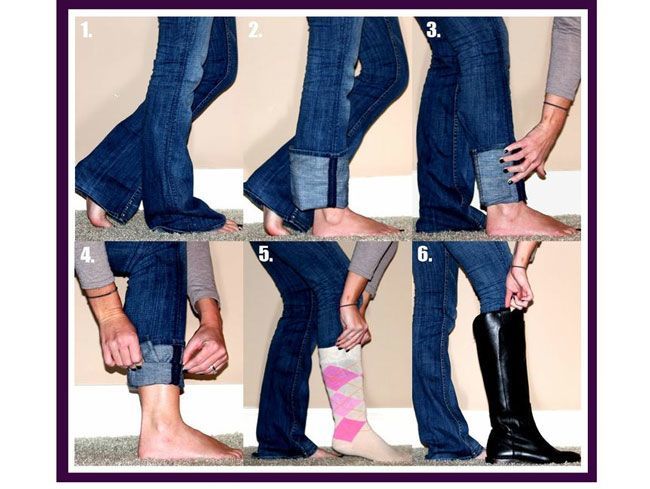 How to make your non-skinny jeans look skinny when wearing boots